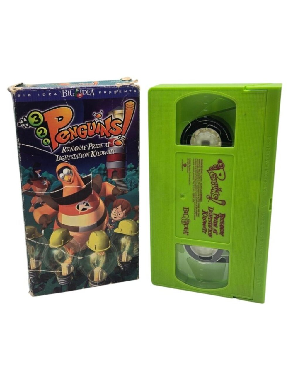 321 Penguins Runaway Pride at Lightstation Kilowatt VHS 2002 Big Idea Kids Video